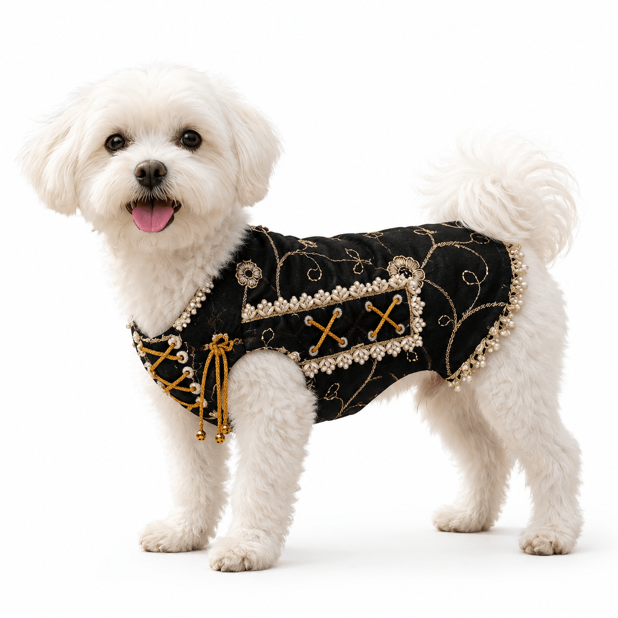 Tail-Ord Noir Pearl Heritage Dress for Dogs - Tailord