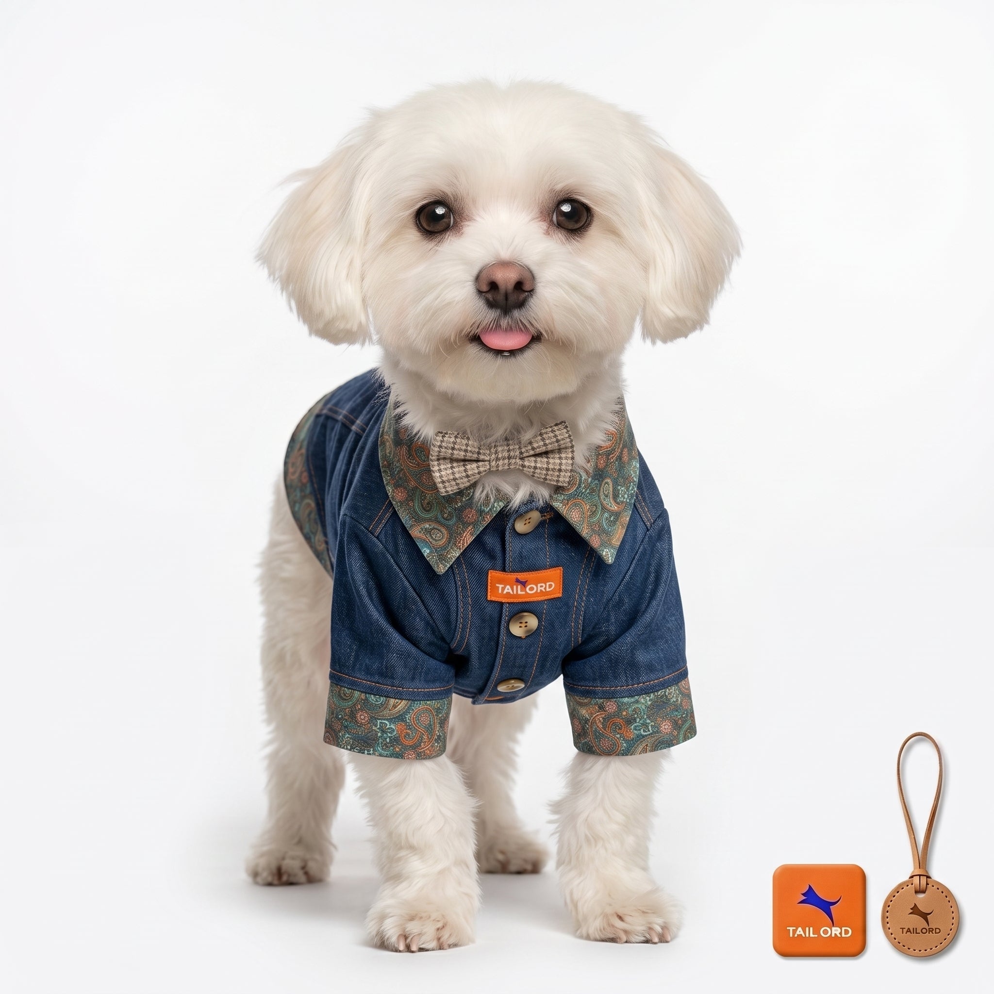 Tail-Ord Signature Denim Harness Shirt - Tailord