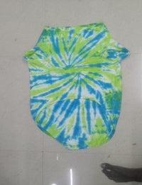 Royal Blue Tie and Dye Cotton Tee for Dogs | Tail-Ord